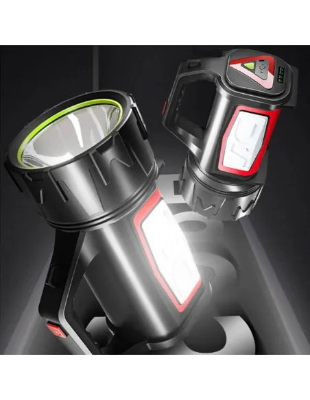 Lanterna LED cu acumulator, 25W Power Bank TD-T12 red-mag.ro