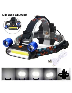 Lanterna de cap reglabila, 3 LED, 3 moduri de lumini red-mag.ro 2