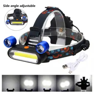 Lanterna de cap reglabila, 3 LED, 3 moduri de lumini red-mag.ro 2