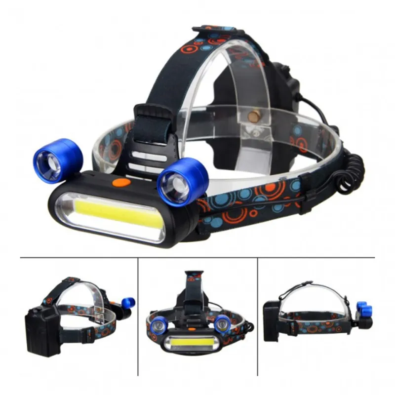 Lanterna de cap reglabila, 3 LED, 3 moduri de lumini red-mag.ro