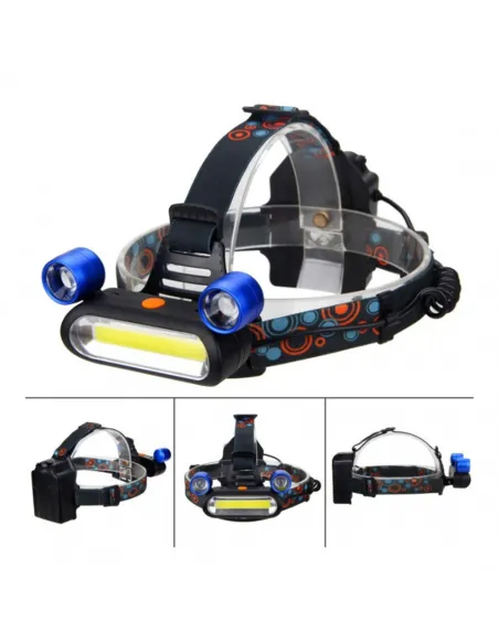 Lanterna de cap reglabila, 3 LED, 3 moduri de lumini red-mag.ro