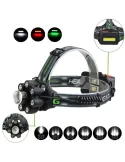 Lanterna de cap cu 8 LED si 6 faze de lumina, model BL-T85-8