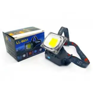 Lanterna reincarcabila de cap cu LED mare 2.5 cm, model LL-6651 2