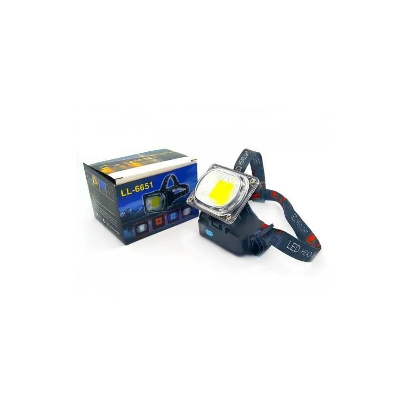 Lanterna reincarcabila de cap cu LED mare 2.5 cm, model LL-6651