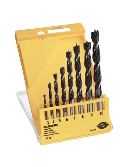 SET 8 BURGHIE SPIRALE LEMN DIMENSIUNI 3-10 MM red-mag.ro