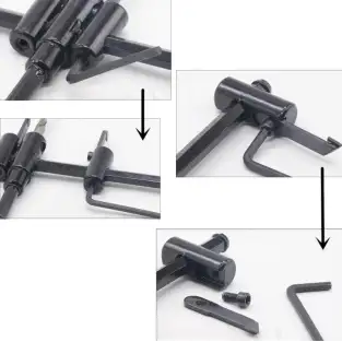 Burghiu pentru lemn, reglabil, D 30 - 120 mm red-mag.ro 2