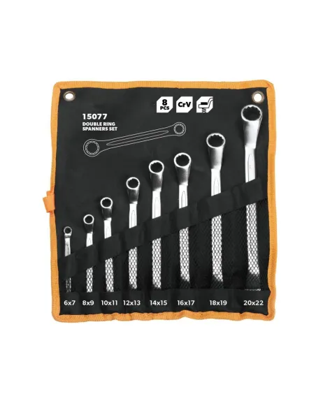 Set 8 chei inelare cu cot si husa organizator red-mag.ro