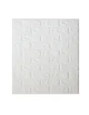 Tapet autoadeziv caramizi albe, 77 x 70 cm, spuma moale 3D