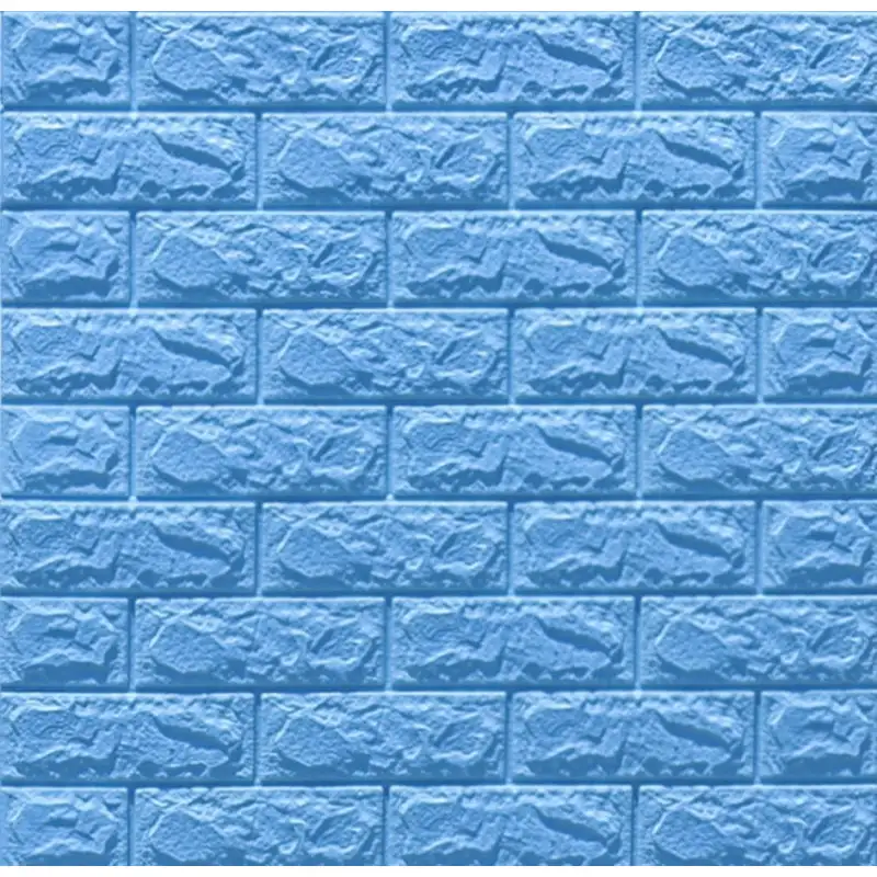Tapet 3D caramida albastra, 77 x 70 cm, auto-adeziv pentru