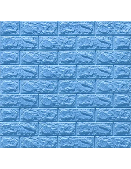 Tapet 3D caramida albastra, 77 x 70 cm, auto-adeziv pentru