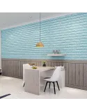 copy of Tapet 3D caramida bleu, 77 x 70 cm, auto-adeziv pentru