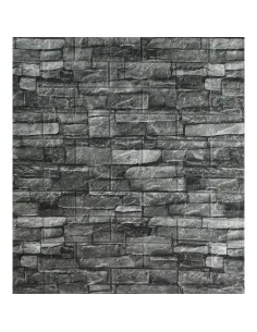 Tapet 3D caramida gri, 77 x 70 cm, auto-adeziv pentru interior