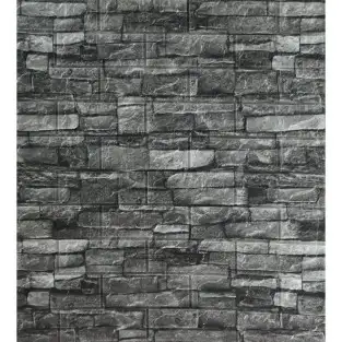 Tapet 3D caramida gri, 77 x 70 cm, auto-adeziv pentru interior