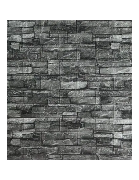 Tapet 3D caramida gri, 77 x 70 cm, auto-adeziv pentru interior
