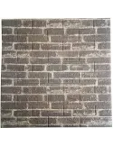 Tapet 3D caramida gri deschis, 77 x 70 cm, auto-adeziv pentru