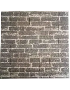 Tapet 3D caramida gri deschis, 77 x 70 cm, auto-adeziv pentru