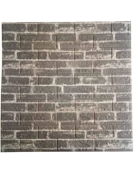 Tapet 3D caramida gri deschis, 77 x 70 cm, auto-adeziv pentru