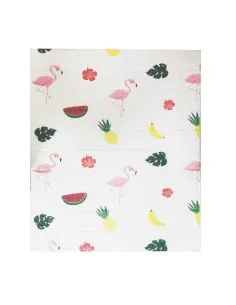 Tapet 3D caramida cu desen flamingo, 77 x 70 cm, auto-adeziv