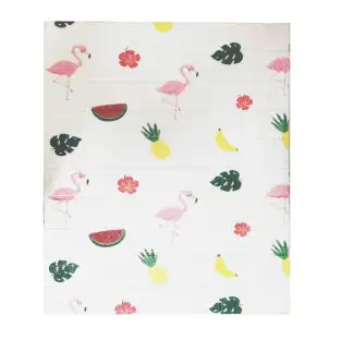 Tapet 3D caramida cu desen flamingo, 77 x 70 cm, auto-adeziv