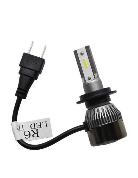 Set 2 LED-uri Auto H7, 80w, 6500k, R6, SLIM red-mag.ro