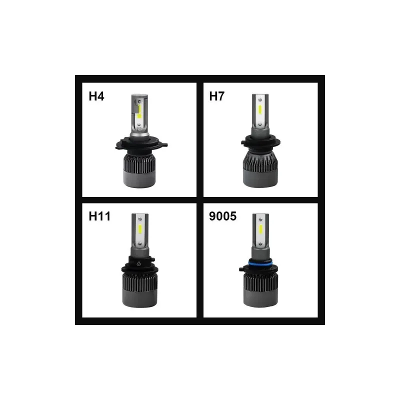 Set 2 LED-uri Auto H7, 80w, 6500k, R6, SLIM red-mag.ro