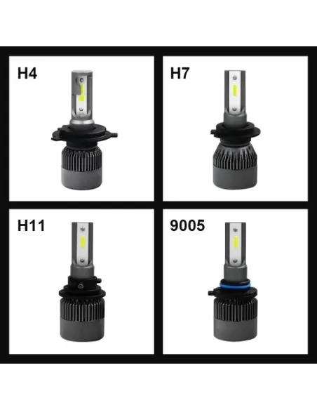 Set 2 LED-uri Auto H7, 80w, 6500k, R6, SLIM red-mag.ro
