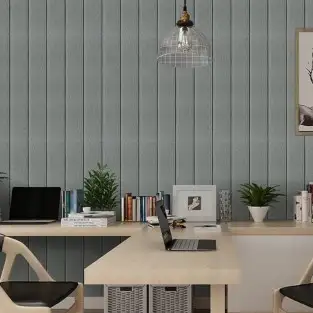 Tapet 3D lambriu gri, 77 x 70 cm, auto-adeziv pentru interior