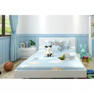 Tapet 3D lambriu bleu, 77 x 70 cm, auto-adeziv pentru interior 2