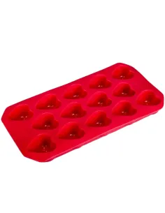 Forme pentru gheata in forma de inimii, de culoare rosie din