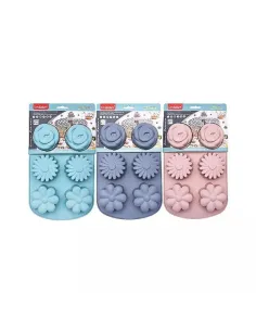 Forma din silicon pentru 6 briose,modele diferite