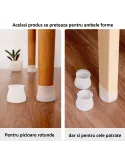 Set 8 protectii din silicon pentru picioare scaun rotunde sau