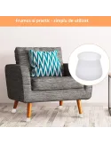 Set 8 protectii din silicon pentru picioare scaun rotunde sau