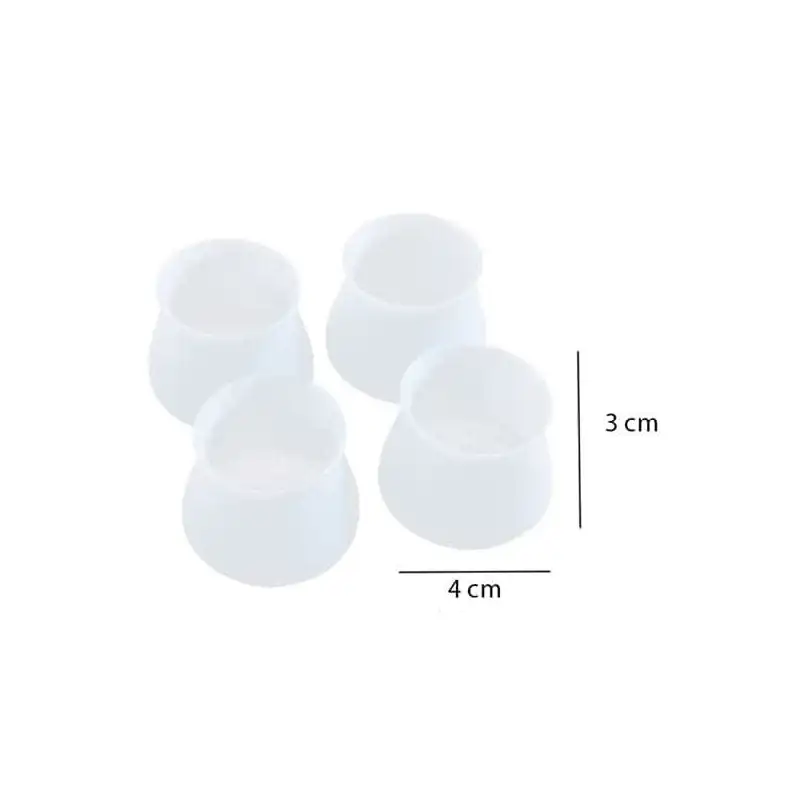 Set 8 protectii din silicon pentru picioare scaun rotunde sau