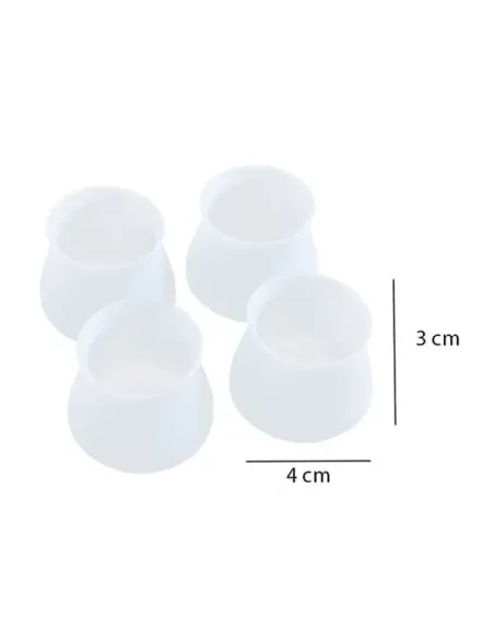 Set 8 protectii din silicon pentru picioare scaun rotunde sau