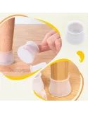 Set 8 protectii din silicon pentru picioare scaun rotunde sau