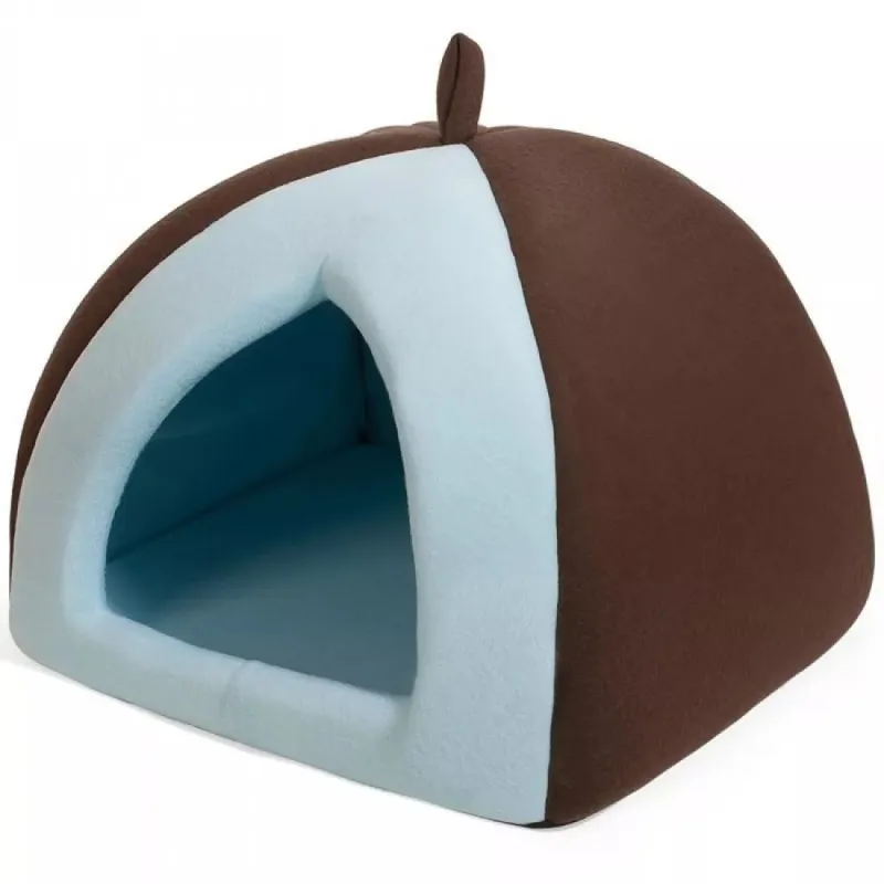 Culcus pentru caini si pisici,38x38x38 cm, Albastru red-mag.ro