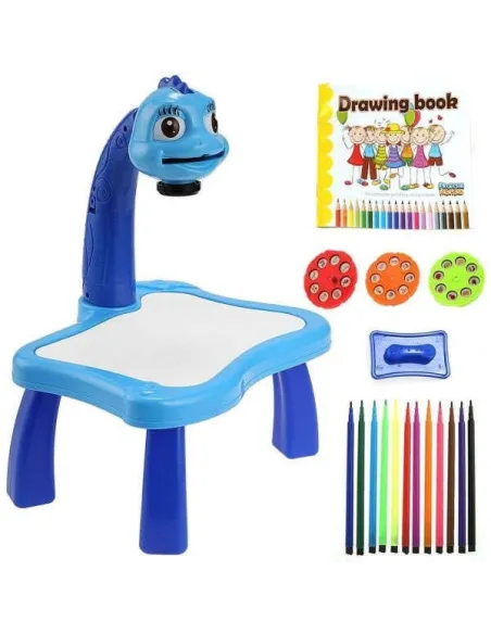 Masuta de desen cu proiector, 24 tipare desen si 12 carioci