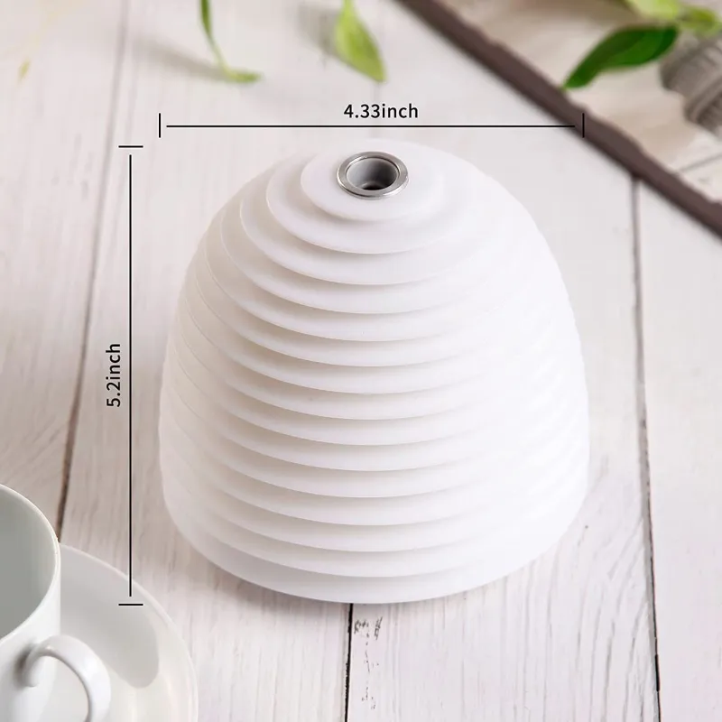 Umidificator aromaterapie cu lampa si control tactil
