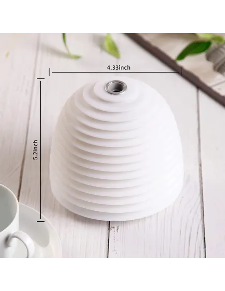Umidificator aromaterapie cu lampa si control tactil