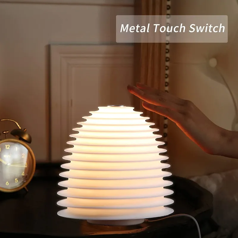 Umidificator aromaterapie cu lampa si control tactil