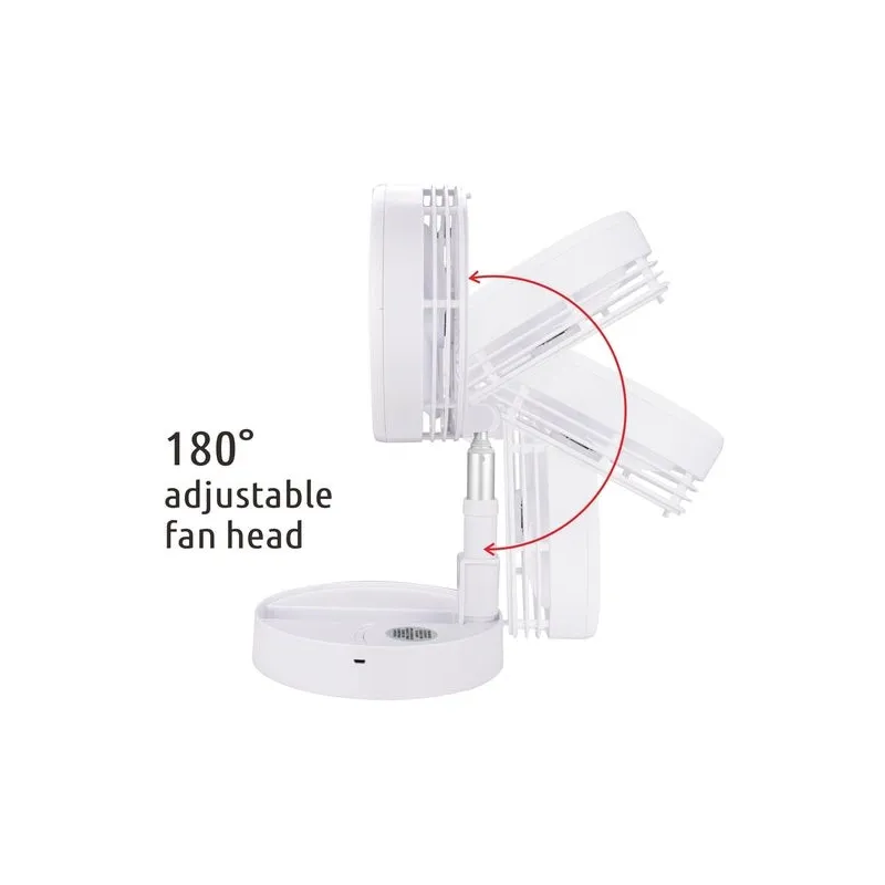 Ventilator portabil și telescopic cu acumulator si incarcare