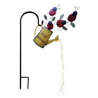 Lampa decorativa pentru gradina, stropitoare cu buburuze 2