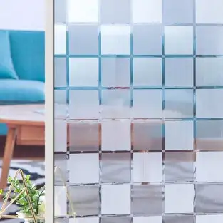 Folie decorativa pentru geam, 45 cm x 300 cm, Sah red-mag.ro