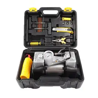 Kit pentru pana, compresor 12V, 2 cilindri si 7 accesorii 2