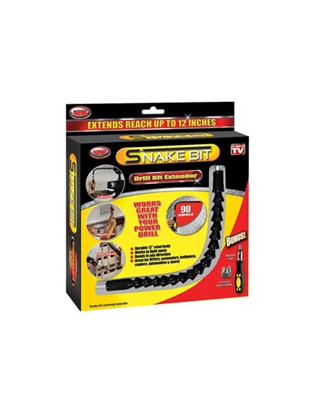 Set Extensor Flexibil Si Surubelnita Cu Clichet, 6 Biti Inclusi