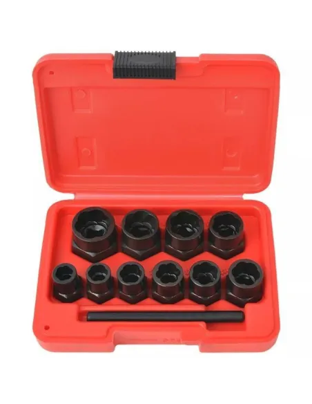Set 11 piese pentru extragere suruburi si piulite deteriorate