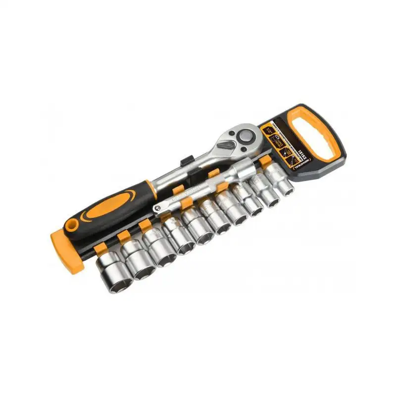 Set chei tubulare 12 piese cu clicket si prelungitor 1/2