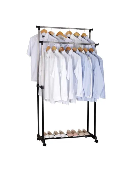 Suport dublu metalic mobil pentru imbracaminte, dimensiuni