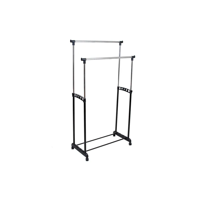 Suport dublu metalic mobil pentru imbracaminte, dimensiuni