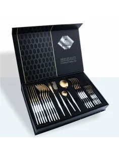 Set 24 de tacamuri, 6 persoane, otel inoxidabil